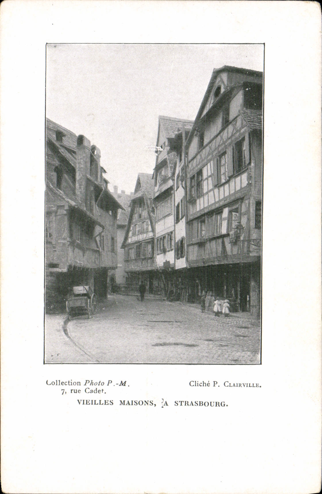 VINTAGE POSTCARD Collection of the Photo Street Junior Paris Vieilles houses has Strasbourg