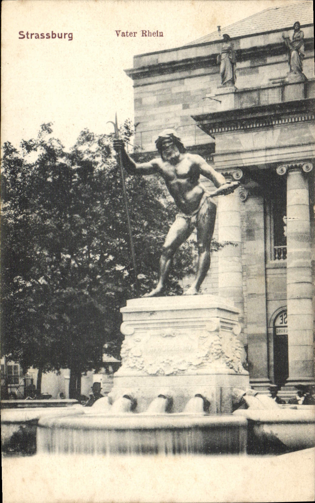 CPA Strassburg Vater Rhein Photographie Gerschel aine Strasbourg