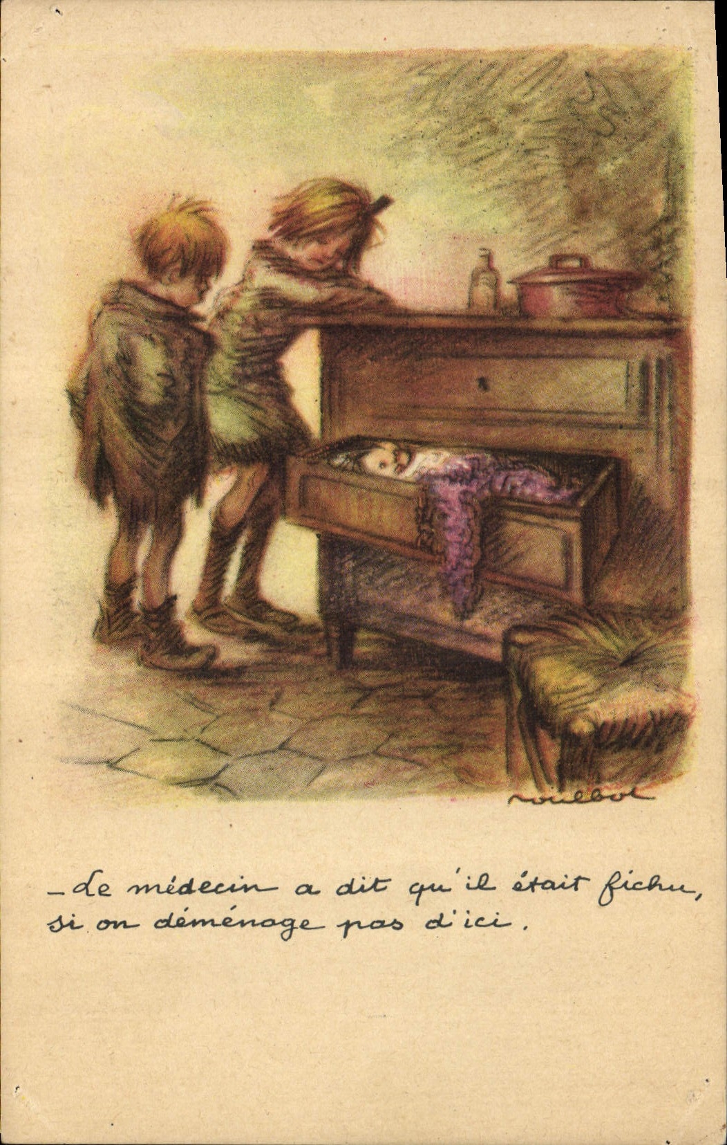 CPA Fantaisie Illustrateur Poulbot 