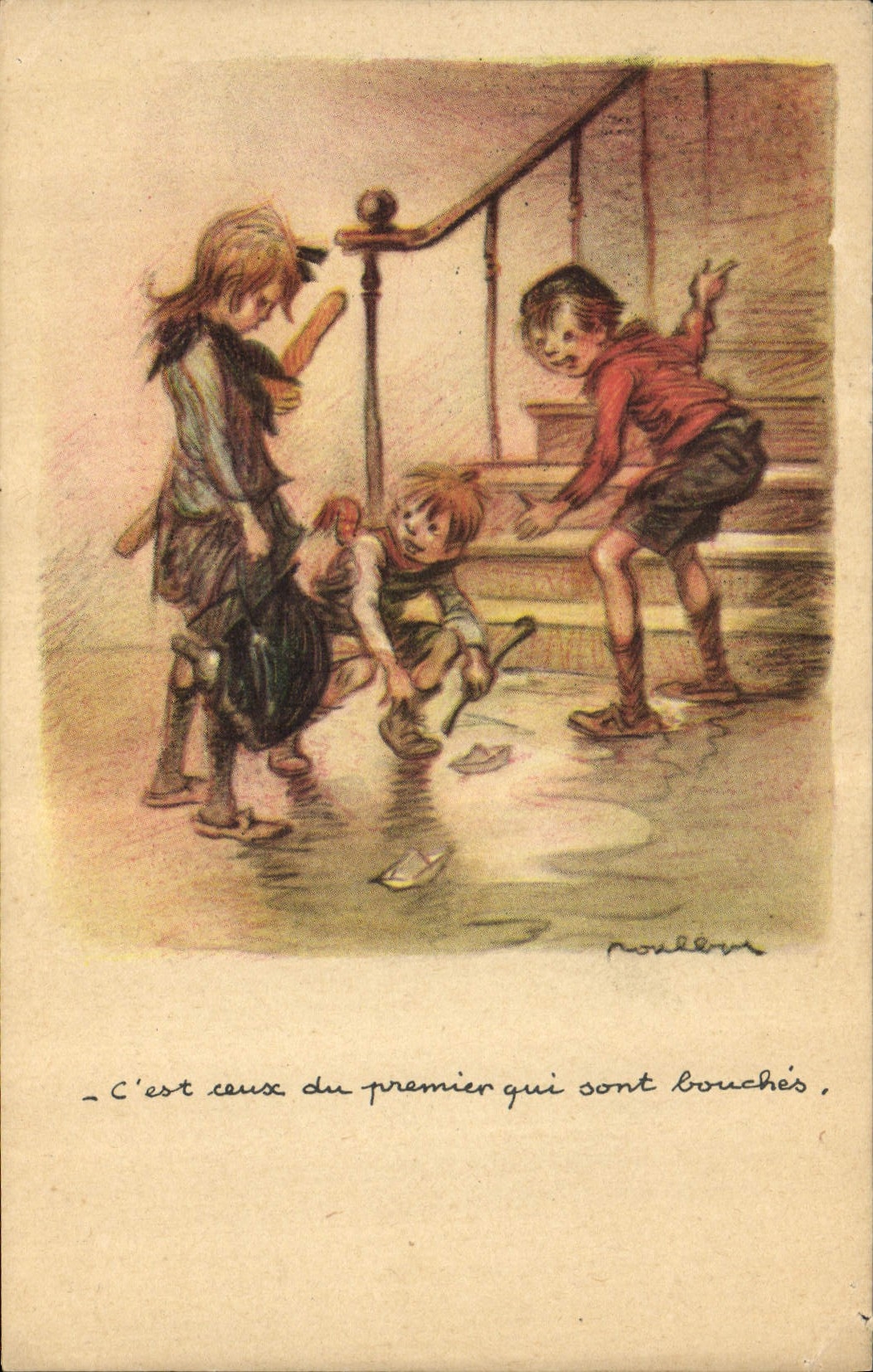 CPA Fantaisie Illustrateur Poulbot 