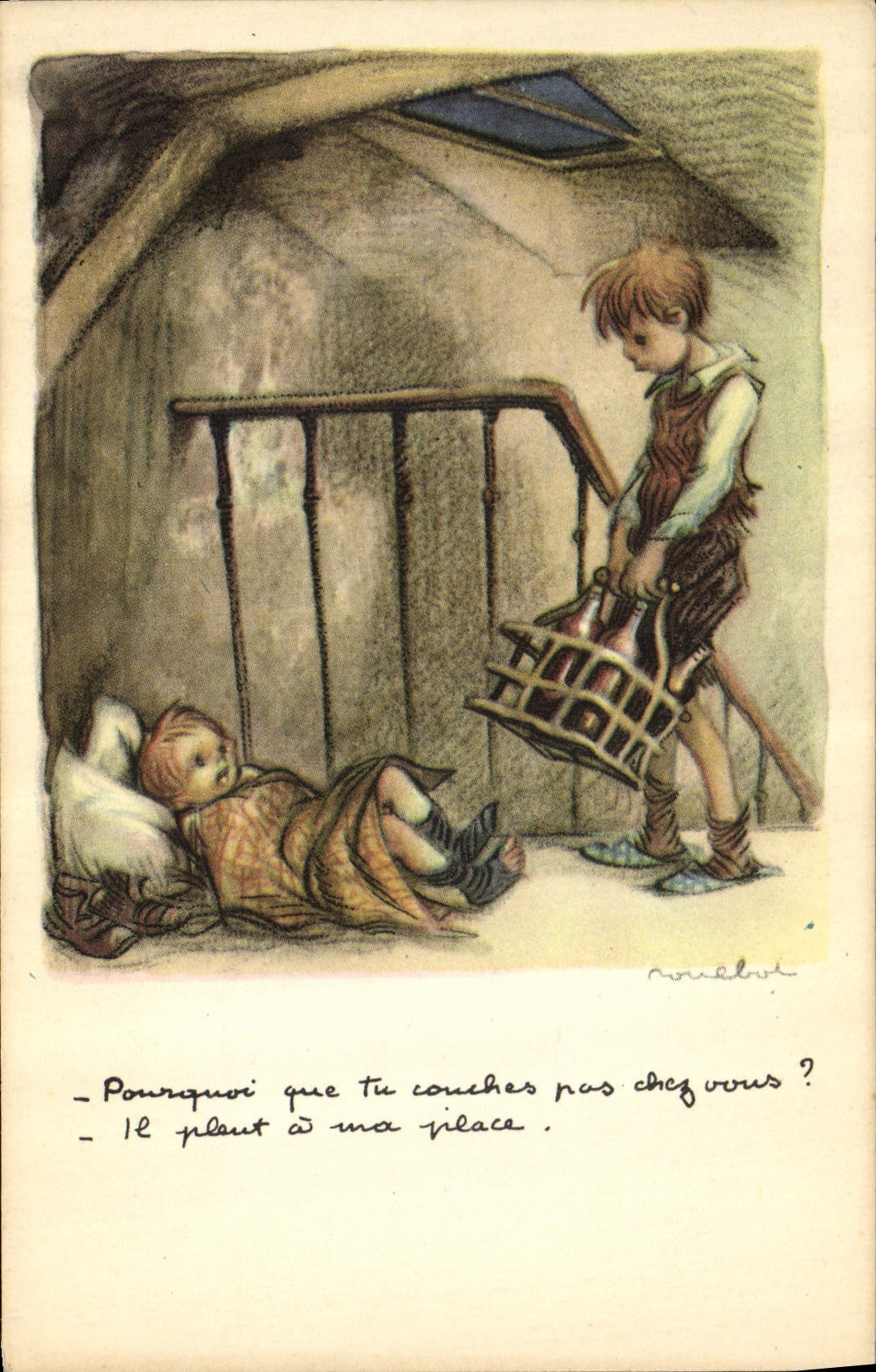 CPA Fantaisie Illustrateur Poulbot 