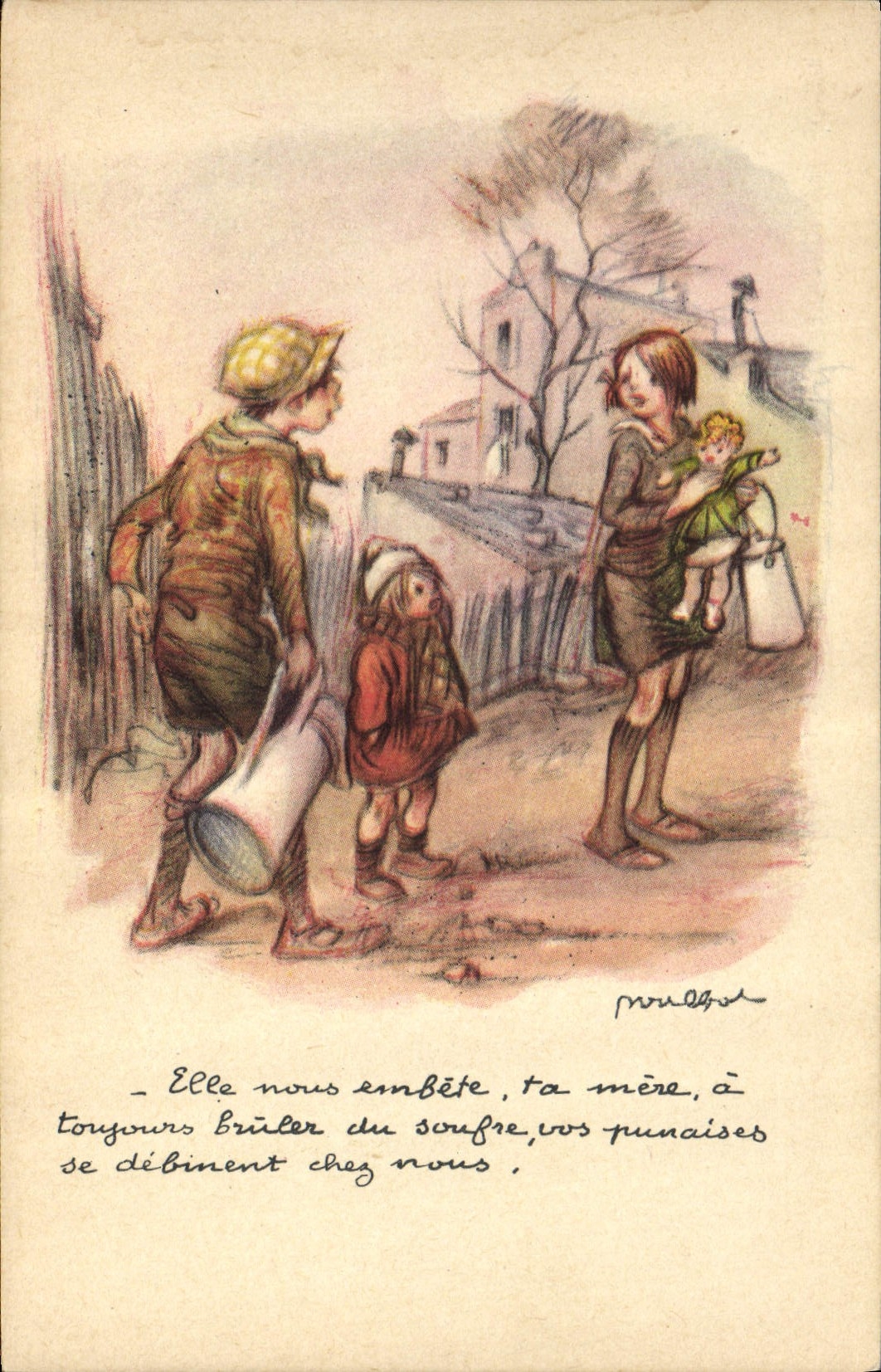 CPA Fantaisie Illustrateur Poulbot 