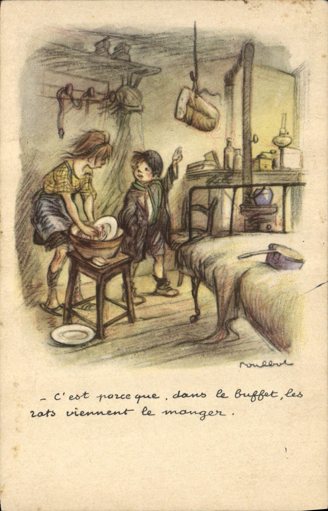 CPA Fantaisie Illustrateur Poulbot 