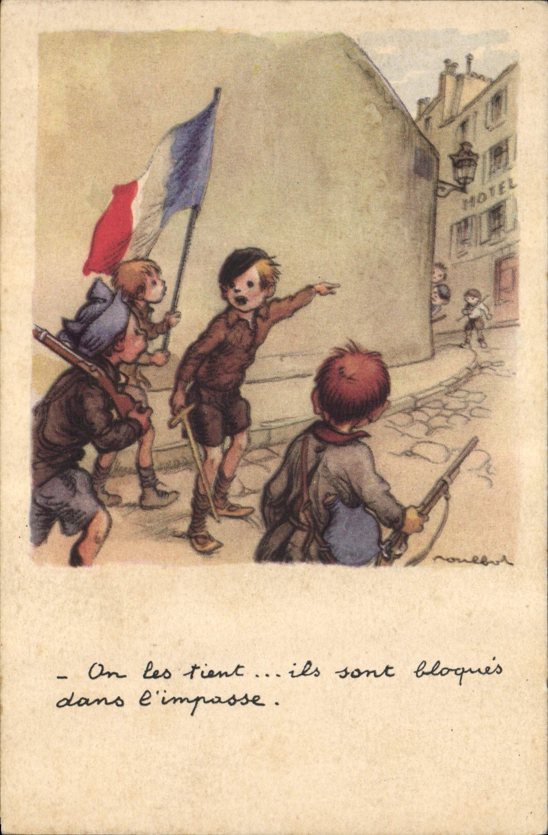 CPA Fantaisie Illustrateur Poulbot 