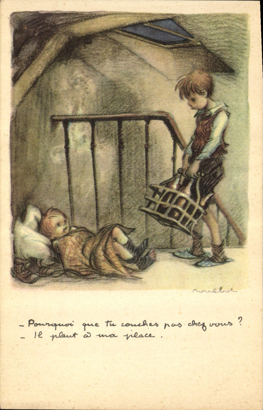 CPA Fantaisie Illustrateur Poulbot 