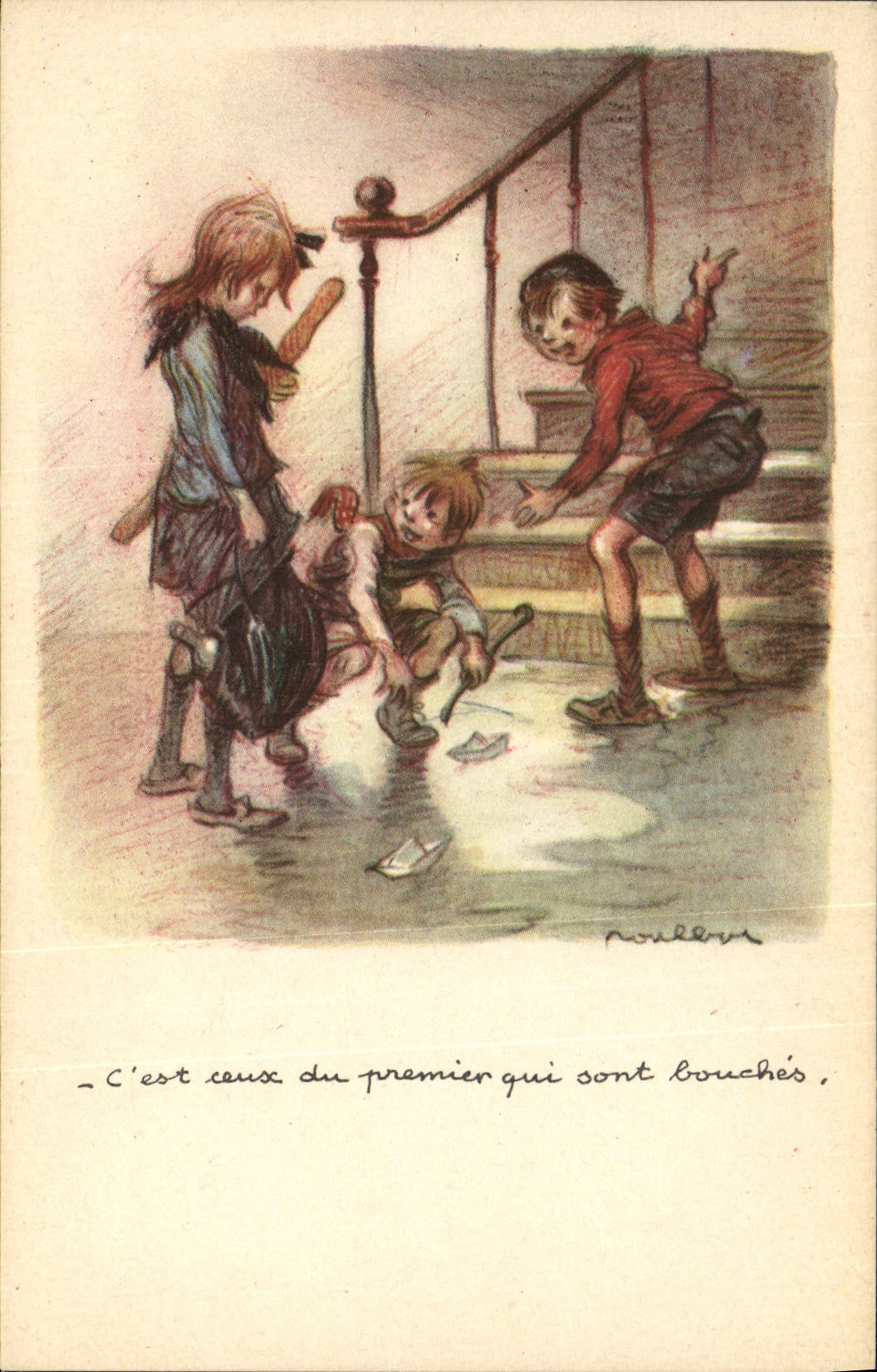 CPA Fantaisie Illustrateur Poulbot 