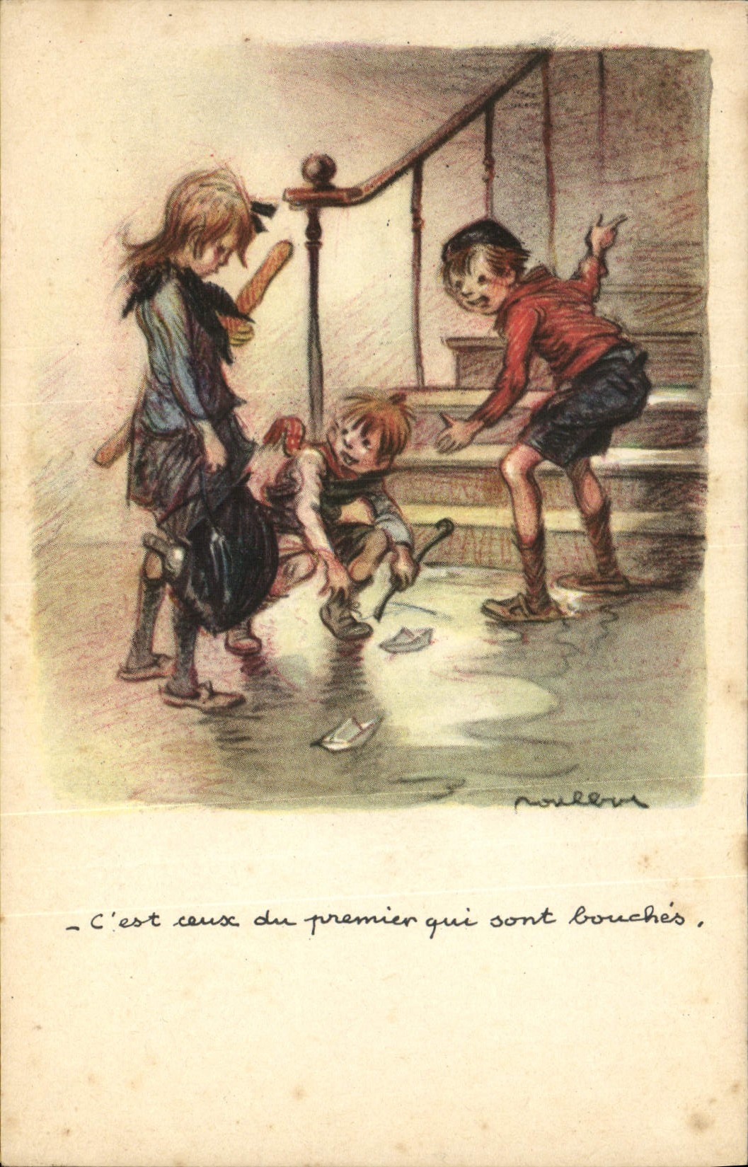 CPA Fantaisie Illustrateur Poulbot 