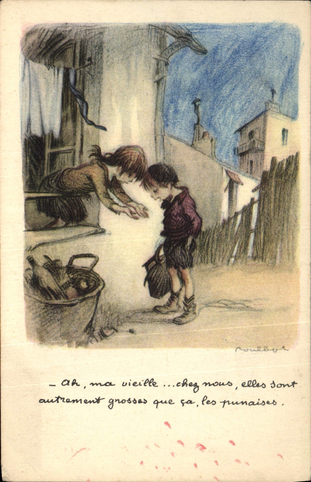 CPA Fantaisie Illustrateur Poulbot 