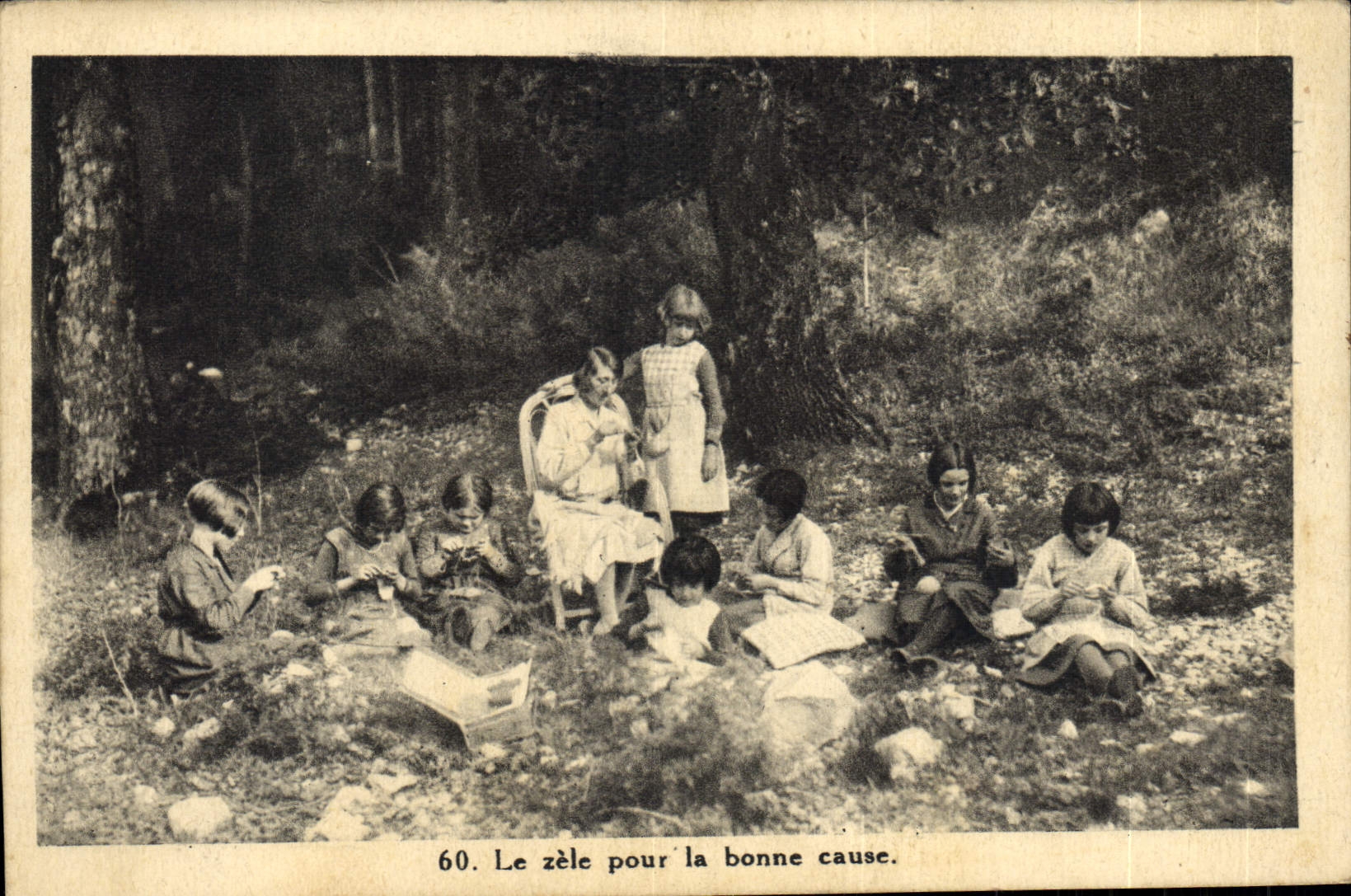 VINTAGE POSTCARD zeal for the good cause