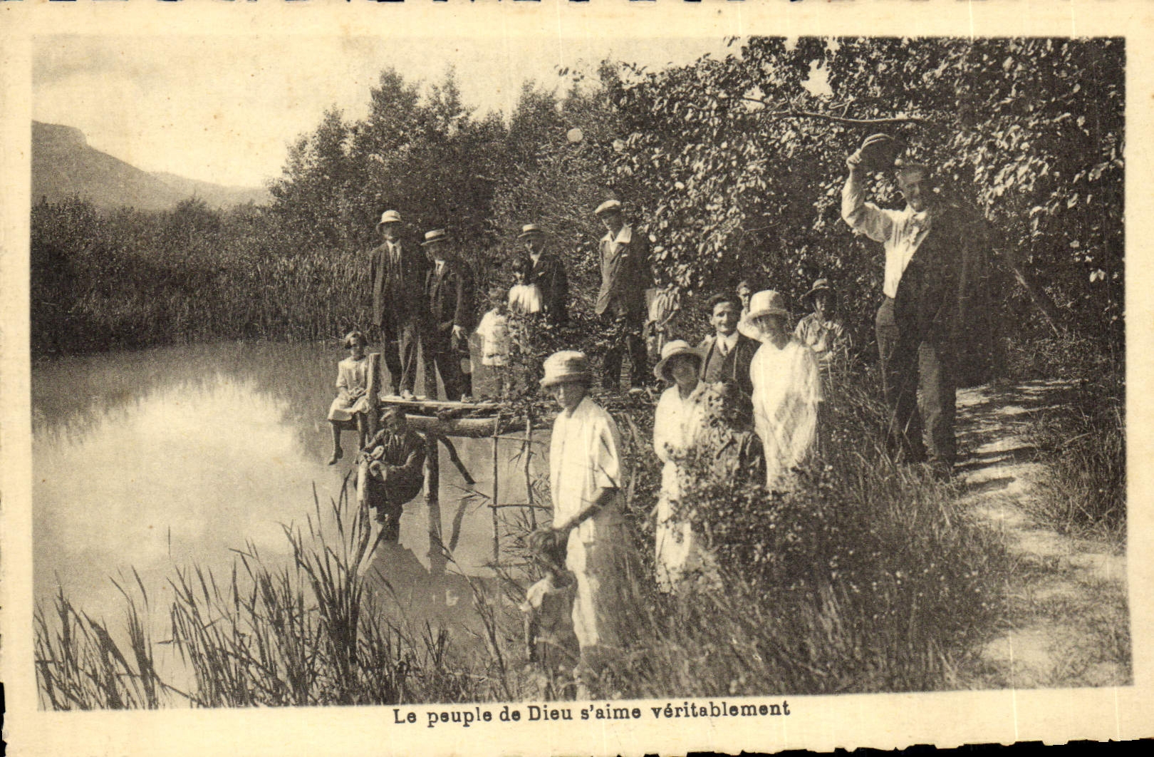 VINTAGE POSTCARD God's people like truly