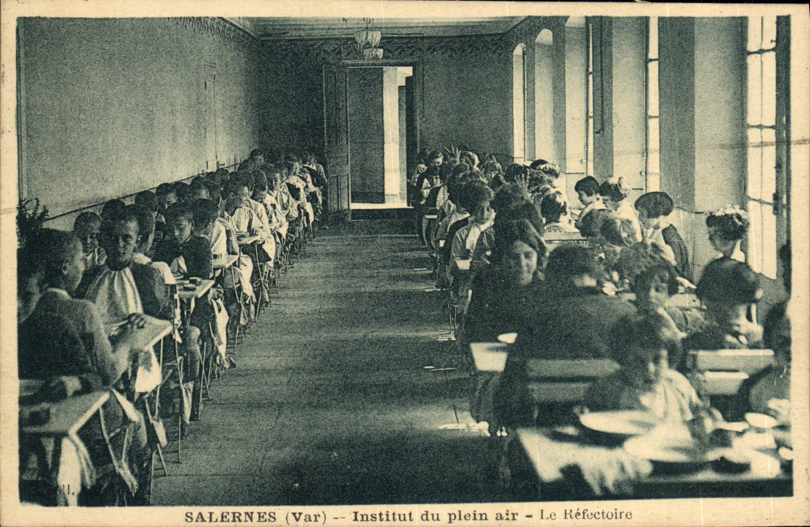 CPA Salernes Institut du plein air Le refectoire 