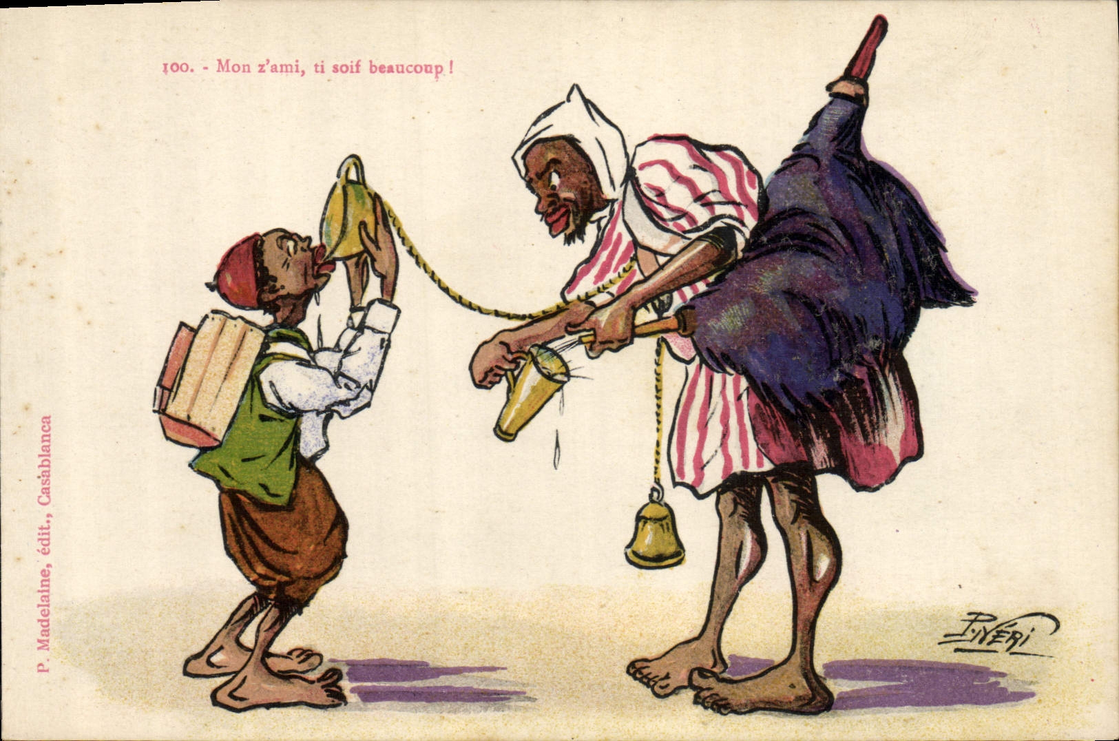 VINTAGE POSTCARD Fantasy Illustrator Ti thirst much