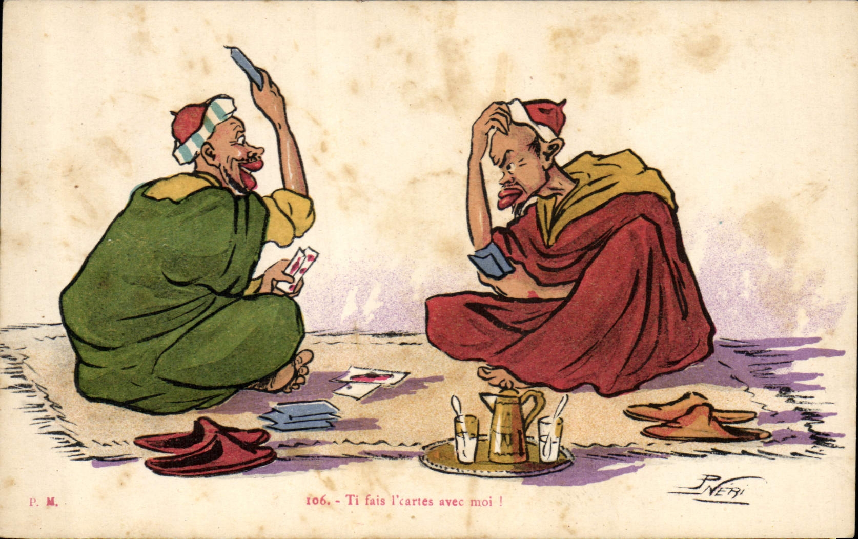 VINTAGE POSTCARD Fantaisie Illustrator Ti make the charts