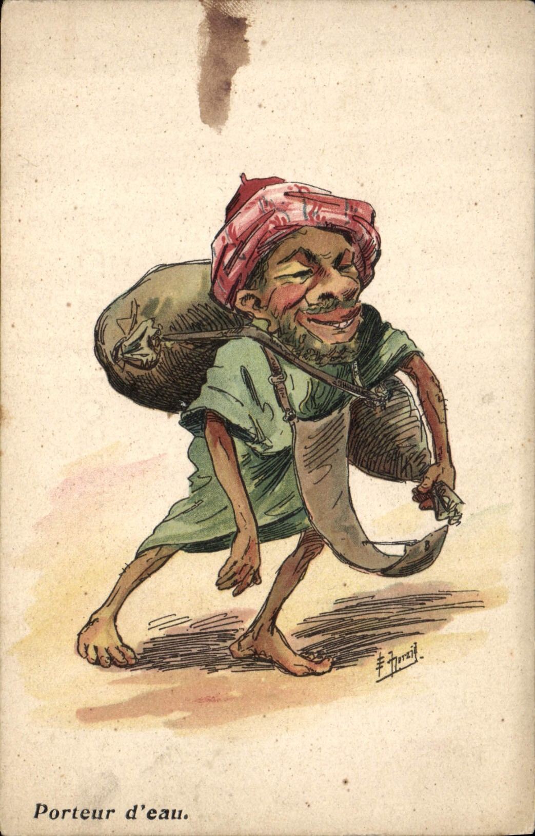 CPA Fantaisie Illustrateur Porteur d'eau