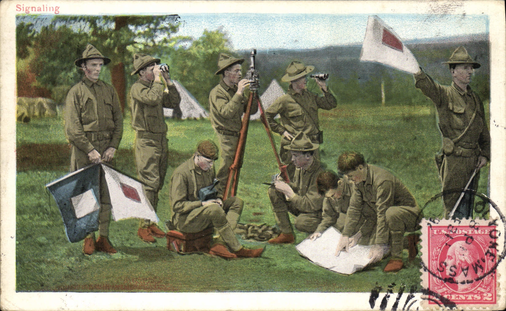 CPA Militaria Signalling