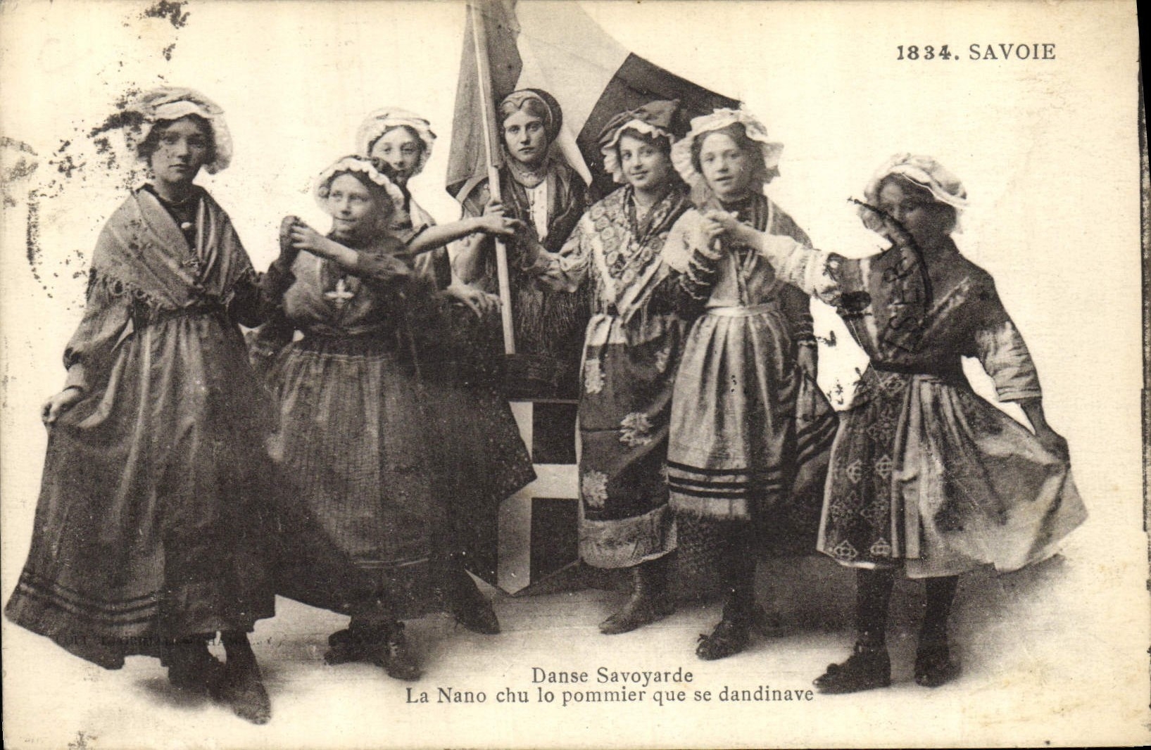 CPA Folklore Savoie Danse savoyarde 