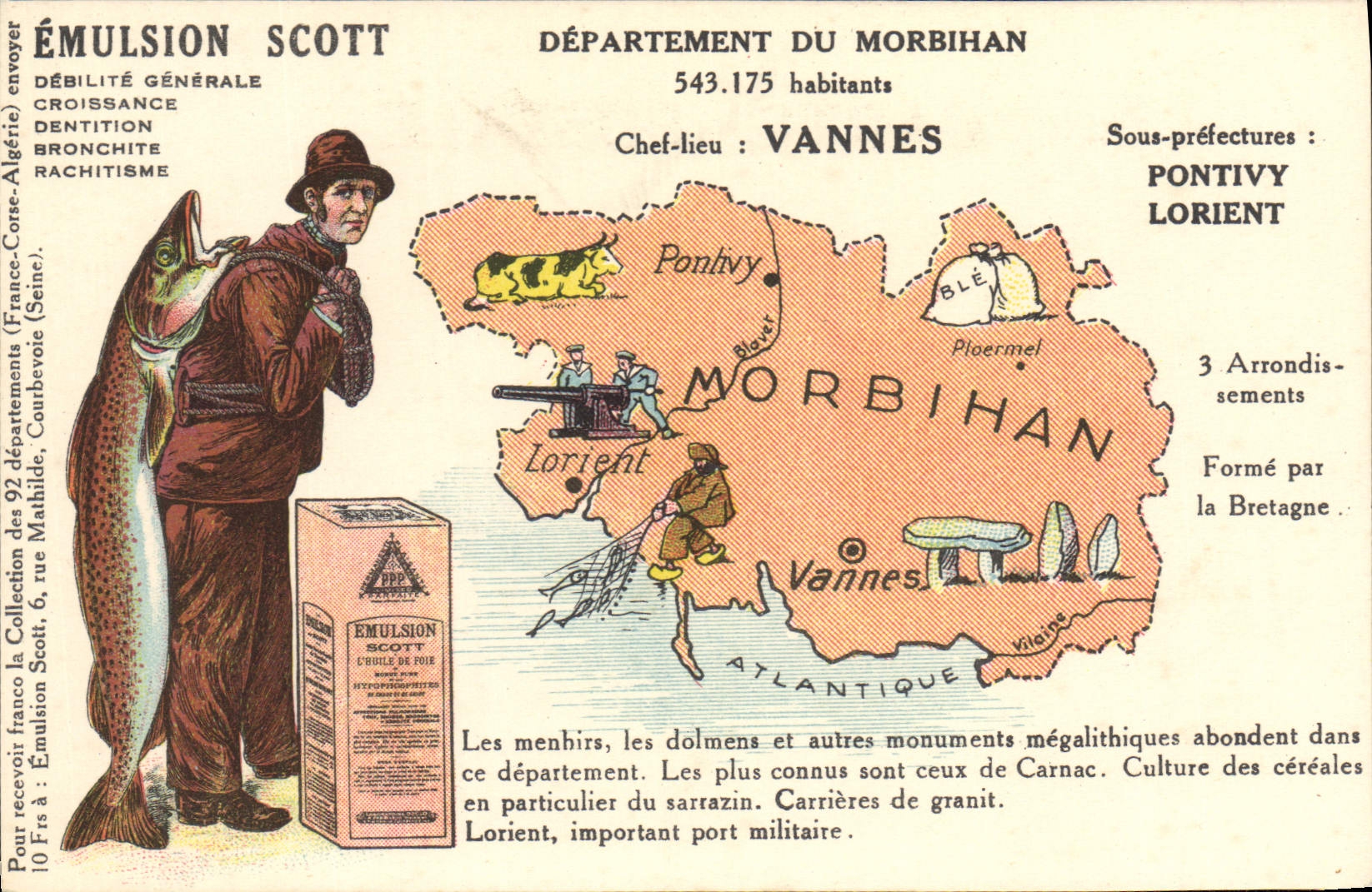 Válvulas Pontivy Lorient de Morbihan del departamento de Scott de la emulsión de la POSTAL de la VENDIMIA