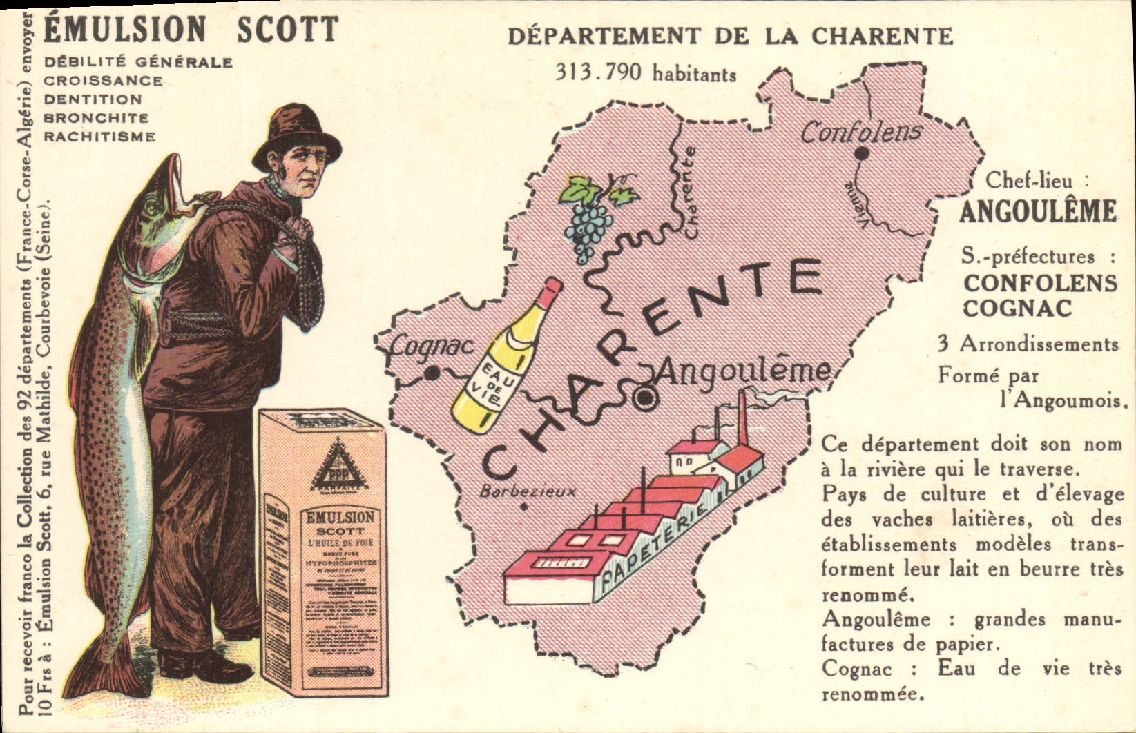 CPA Emulsion Scott Departement Charente Angouleme Confolens Cognac