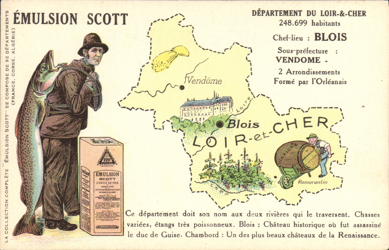 CPA Emulsion Scott Departement Loir et Cher Blois Vendome