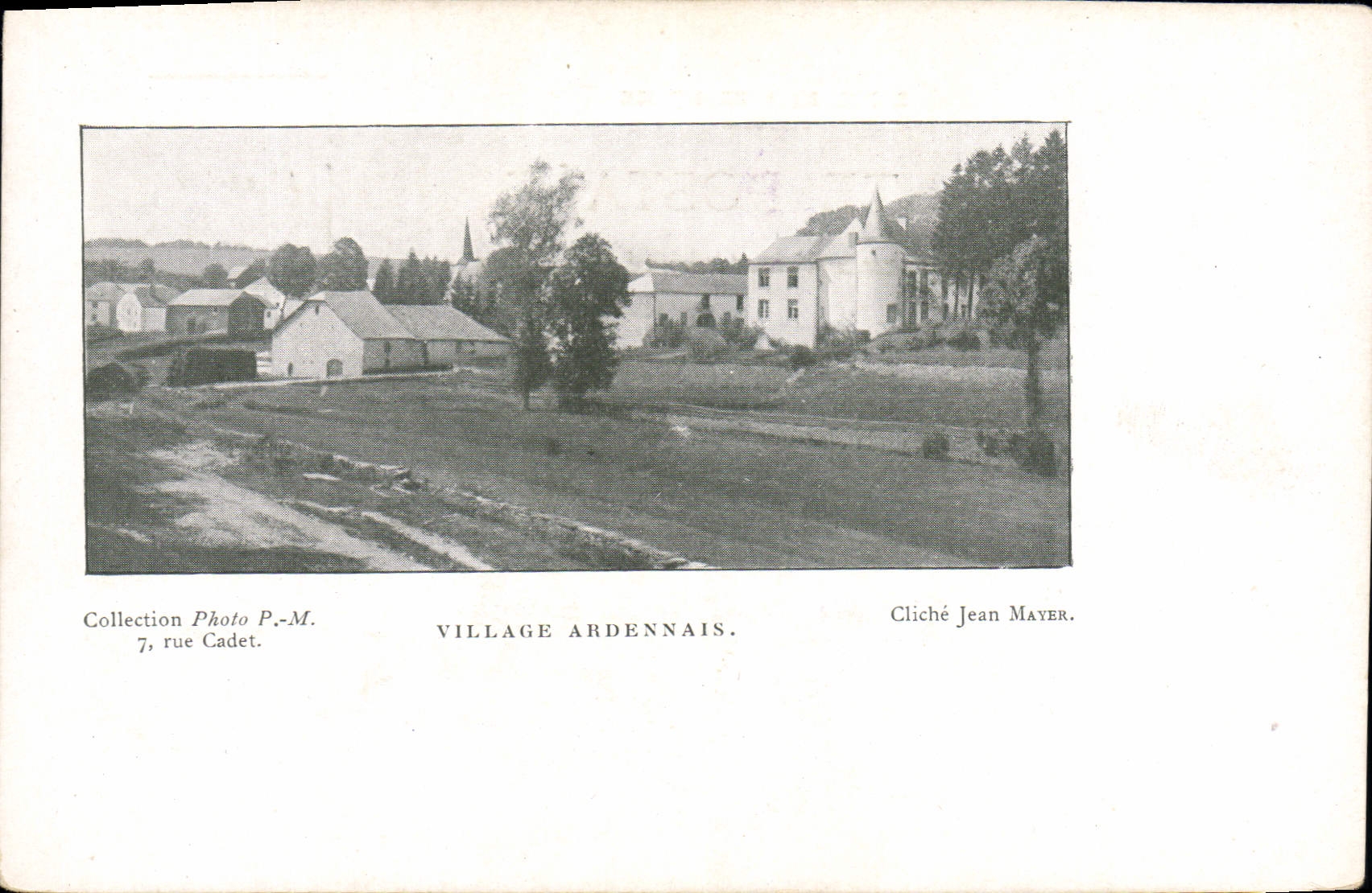 CPA Photographie Jean Mayer Village ardennais