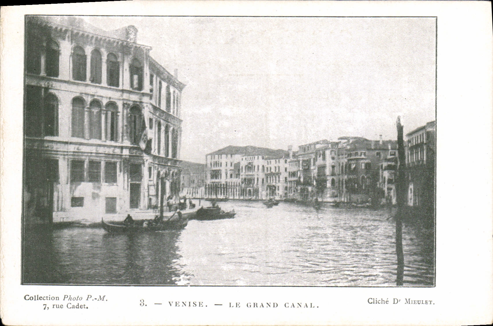 CPA Photographie Dr Mieulet Venise Le grand canal