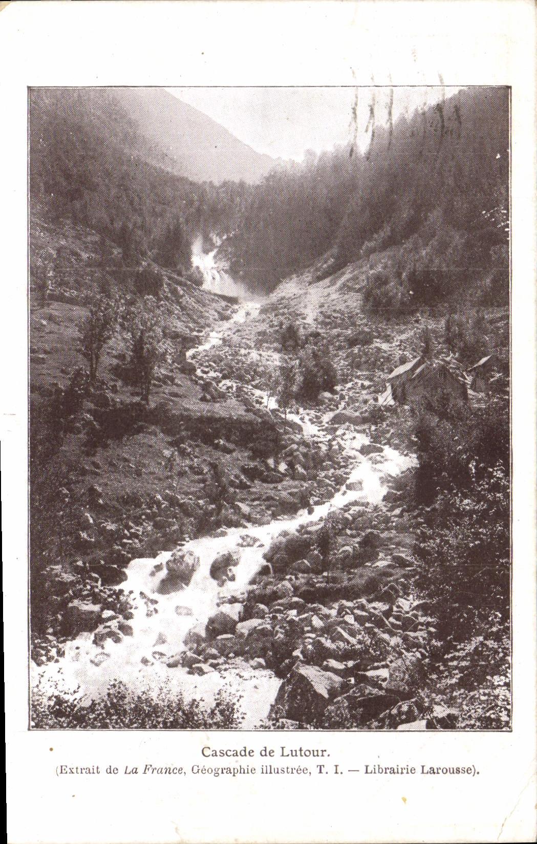 CPA Photographie Cascade de Lutour 