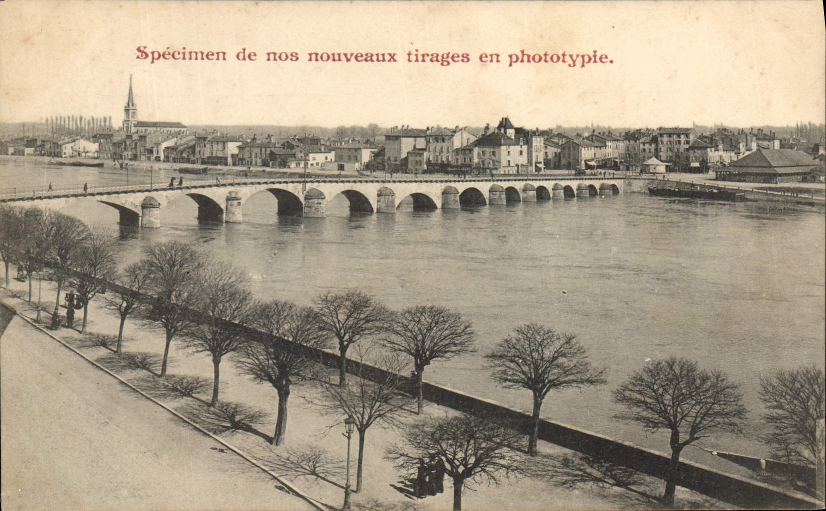 Espécimen de la fotografía de la POSTAL de la VENDIMIA de nuestros nuevos pullings en collotype