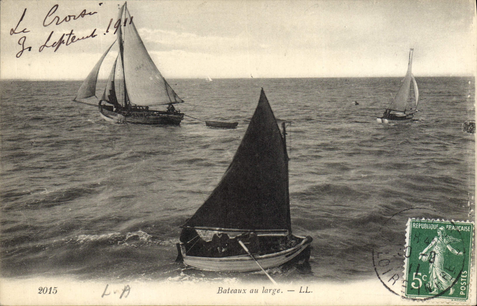CPA Bateau Peche Bateaux au large 