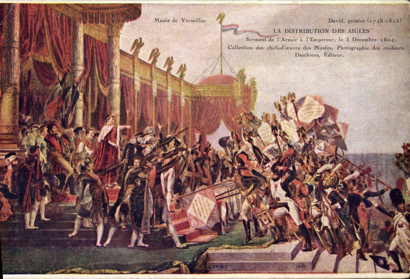 CPA Napoleon 1er Musee de Versailles la distribution des aigles 