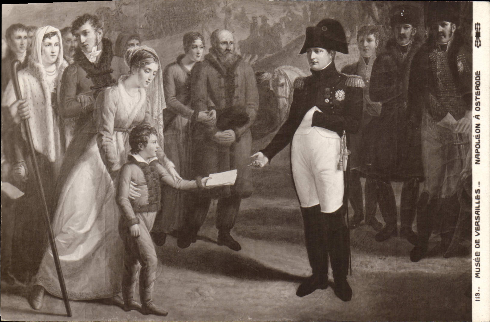 VINTAGE POSTCARD Napoleon 1st Museum of Versailles Napoleon has Osterode