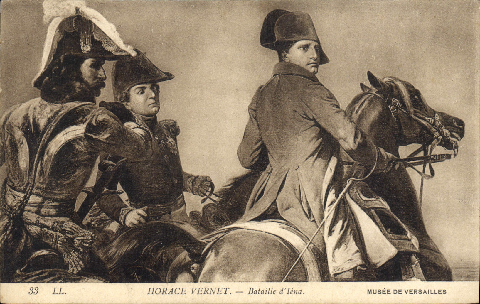 VINTAGE POSTCARD Napoleon 1st Horace Vernet Battles of Iena Musee of Versailles