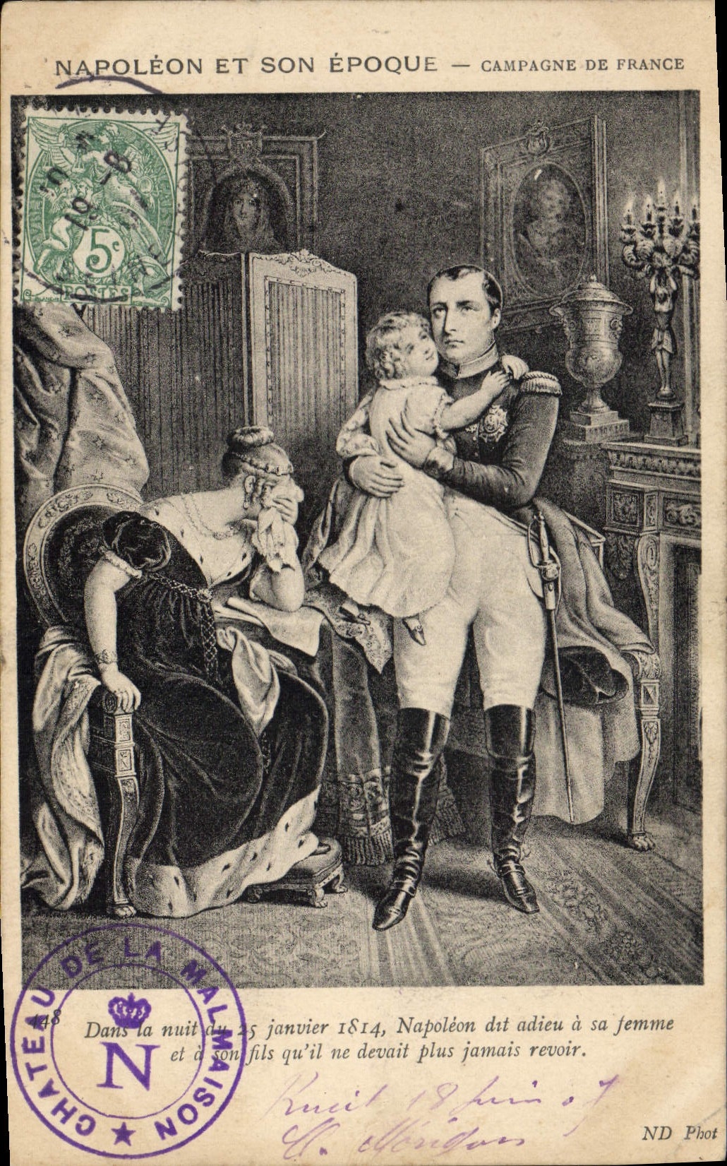 VINTAGE POSTCARD Napoleon 1st and his time Countryside of France