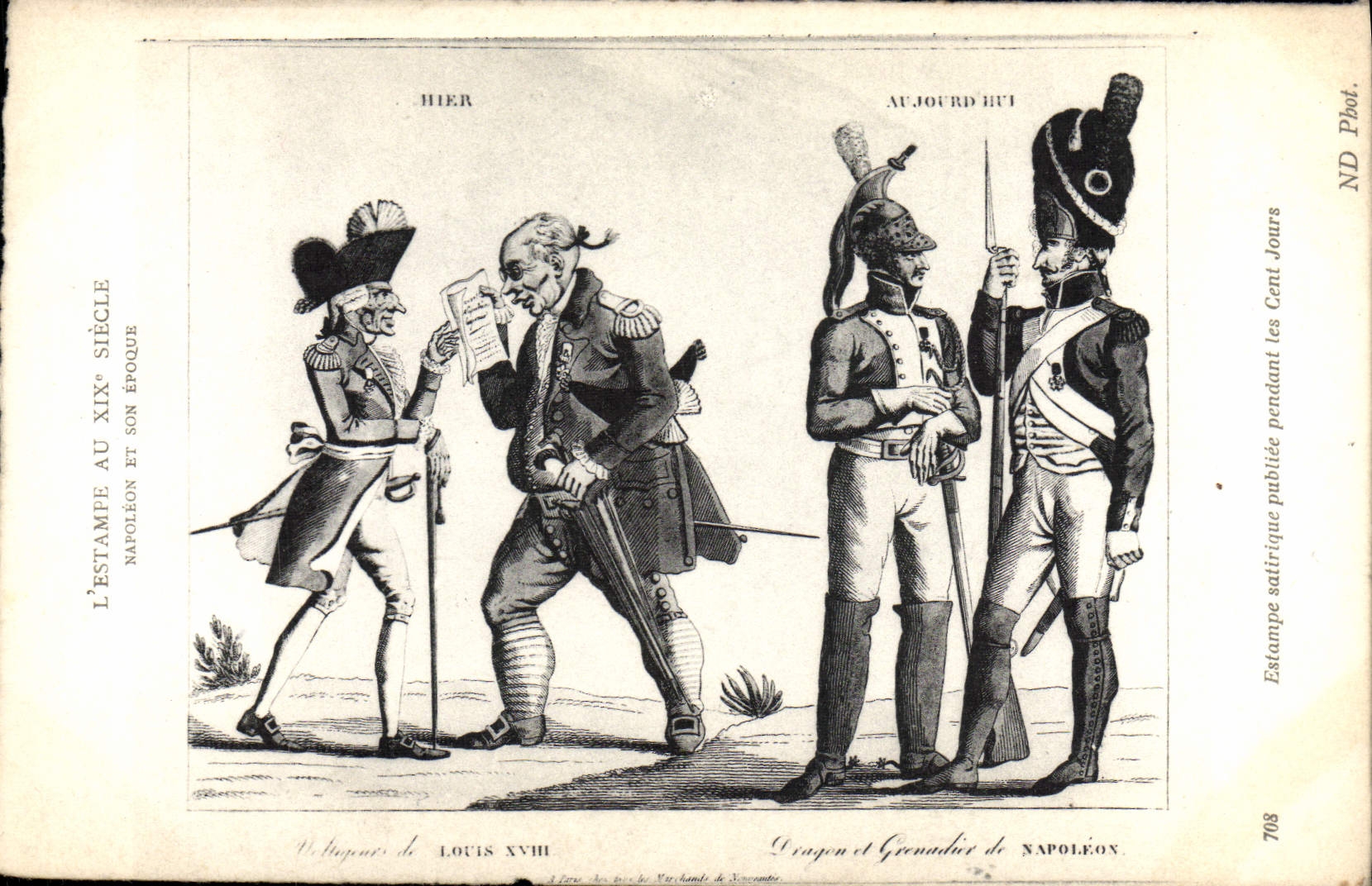 VINTAGE POSTCARD Napoleon 1st Militaria Pomegranate