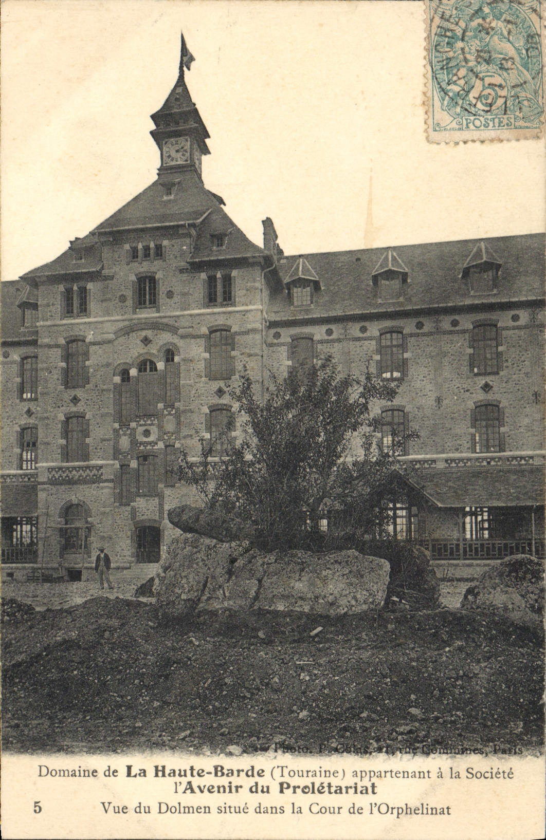 VINTAGE POSTCARD Children Orphanage Field of the High Bard Future of the Proletariat Seen of the dolmen