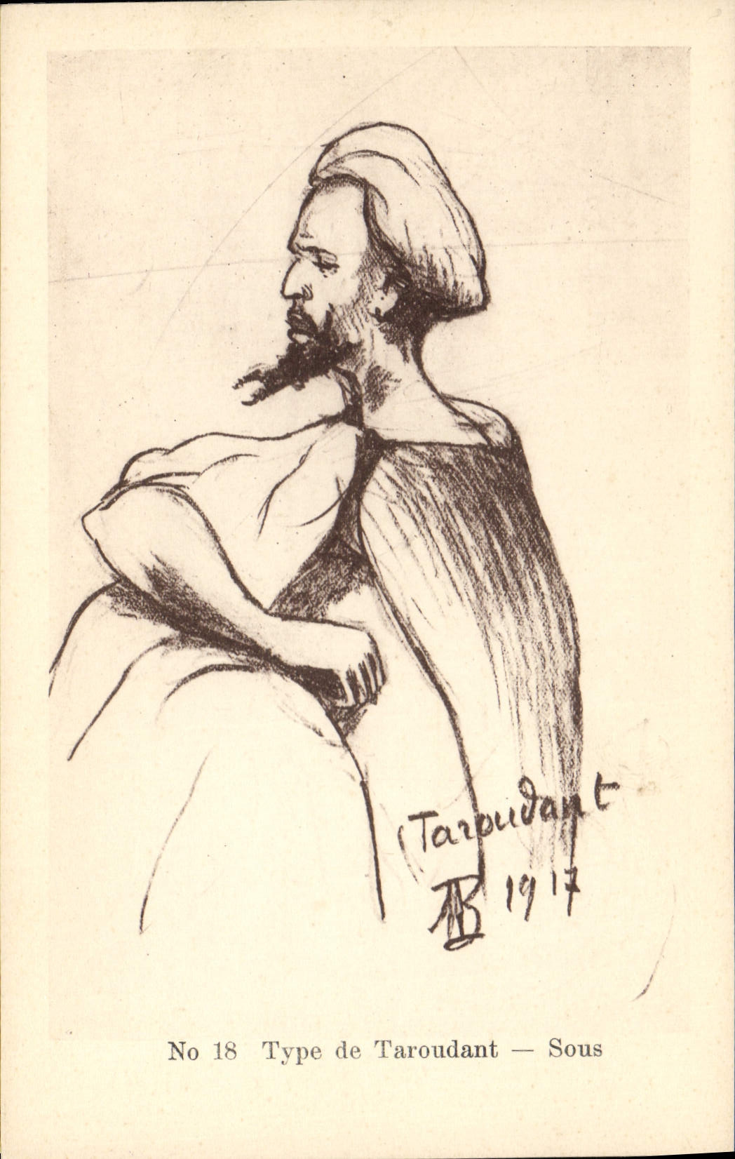 VINTAGE POSTCARD Standard Fantasy Illustrator of Taroudant Under