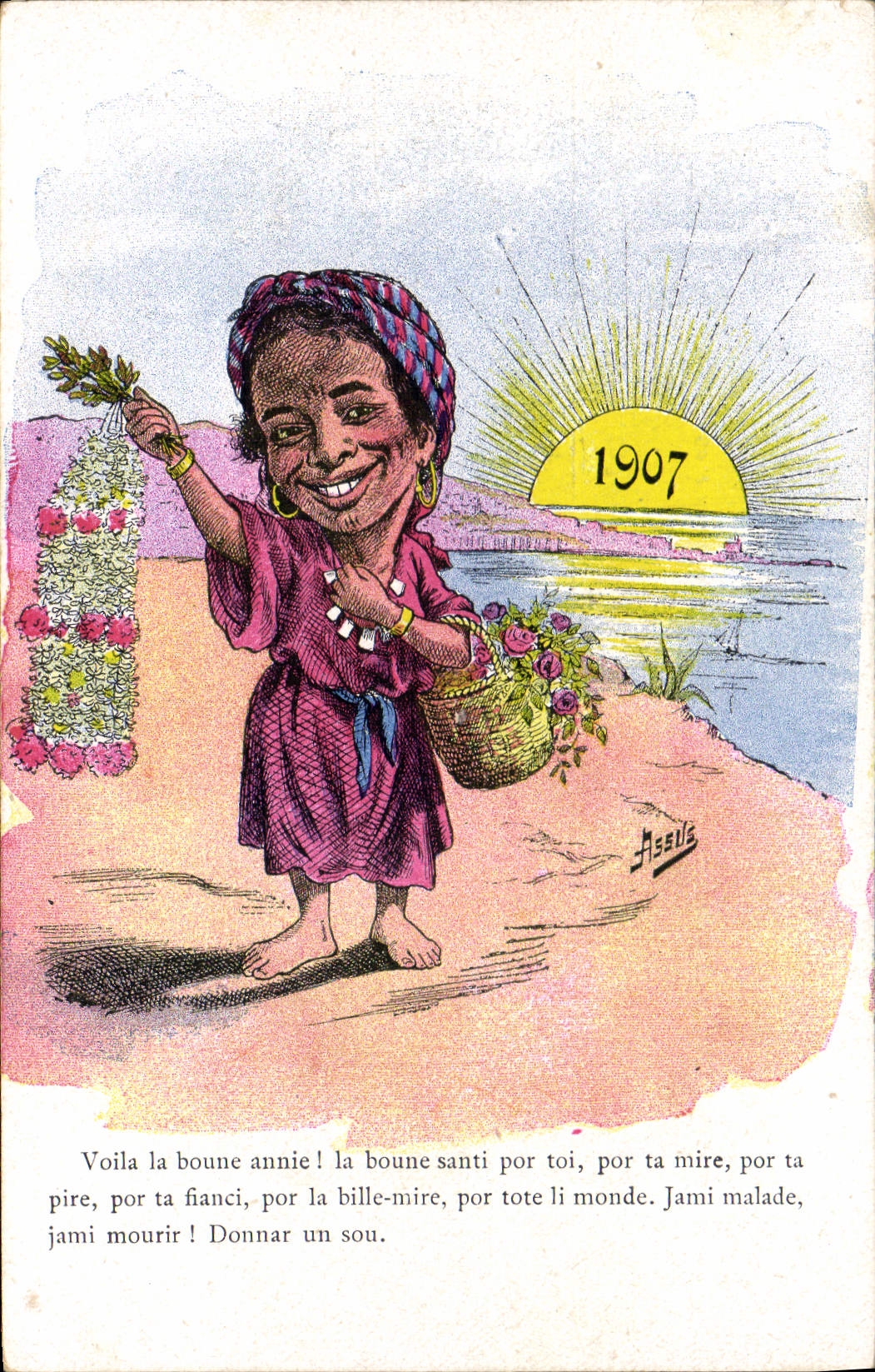 CPA Fantaisie Illustrateur Boune Annie 1907