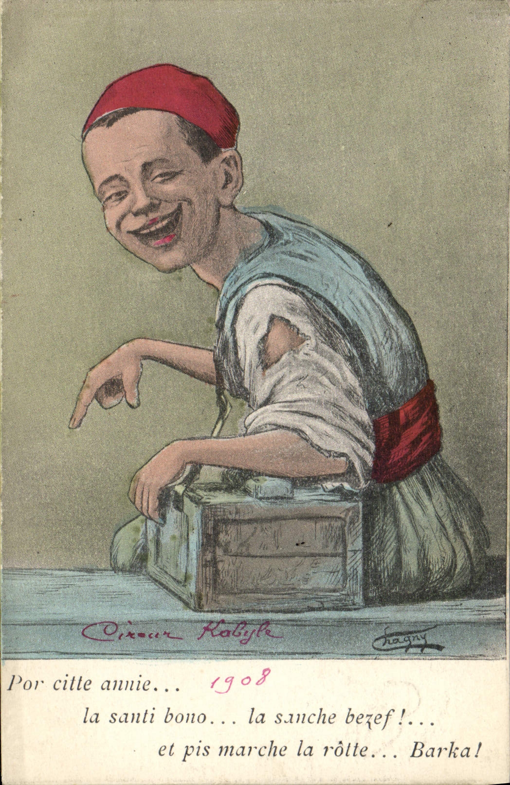 CPA Fantaisie Illustrateur Por citte annie