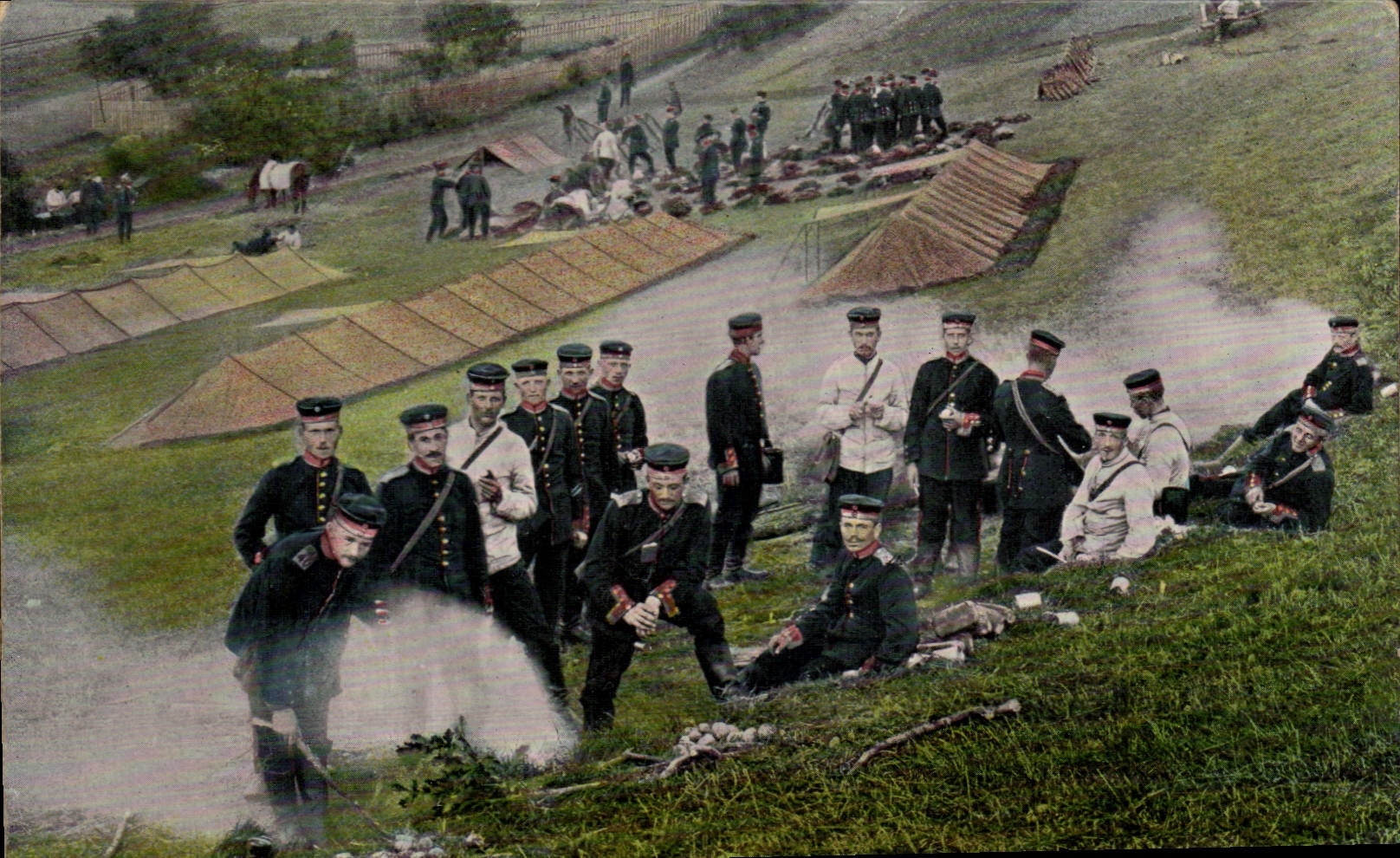 CPA Militaria L'armee allemande Infanterie