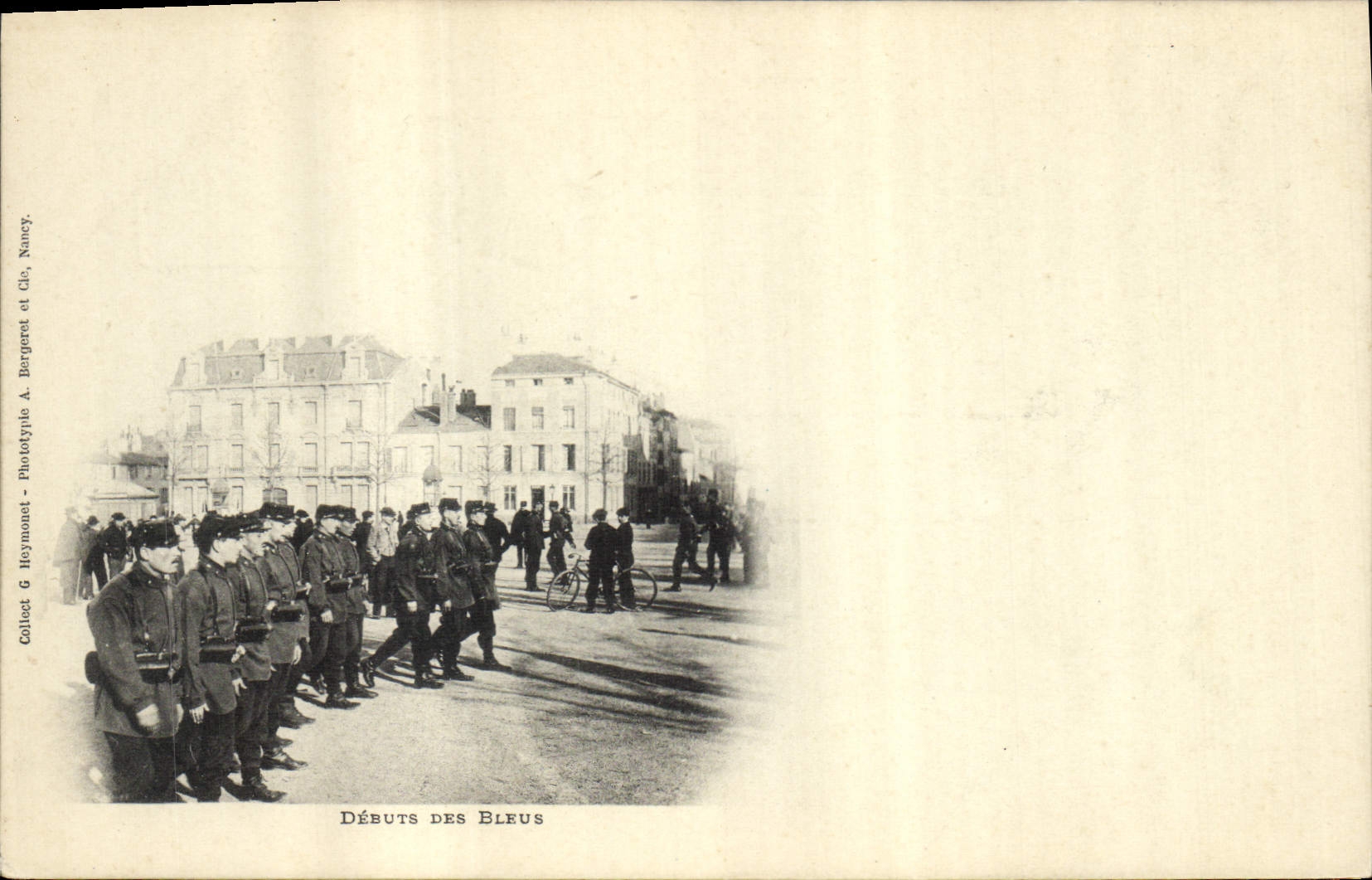 VINTAGE POSTCARD Militaria Beginnings of the blue ones
