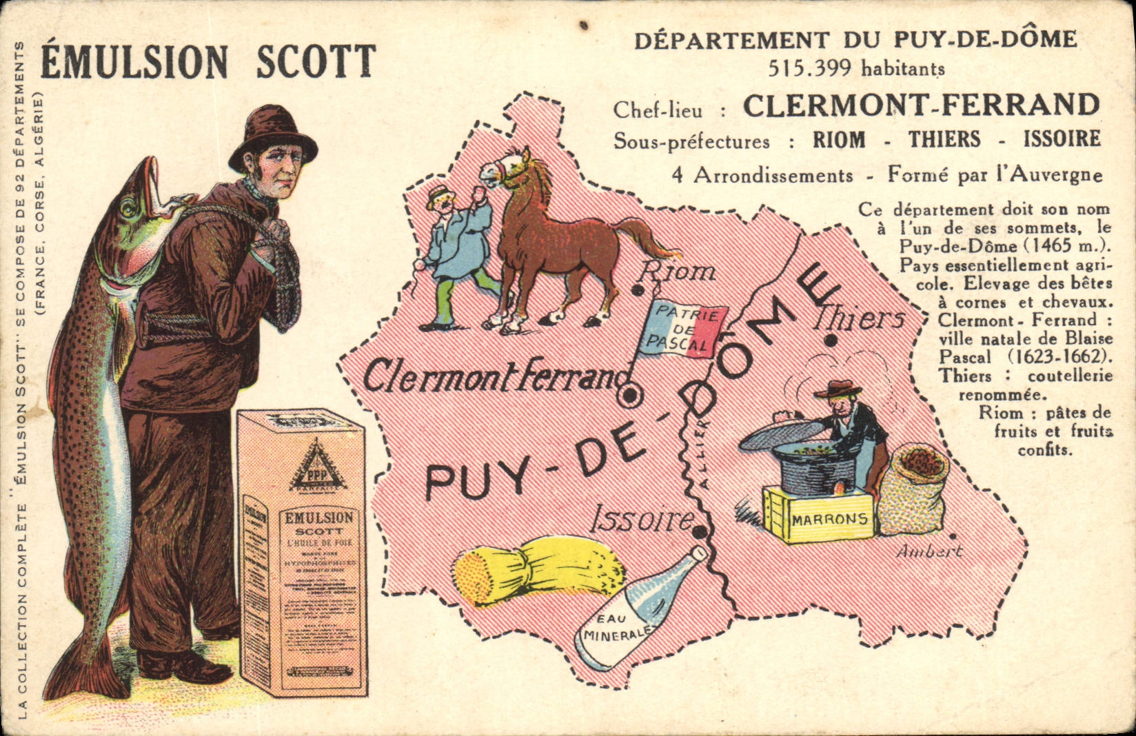CPA Emulsion Scott Departement Puy de Dome Clermont-Ferrand Riom Thiers Issoire 
