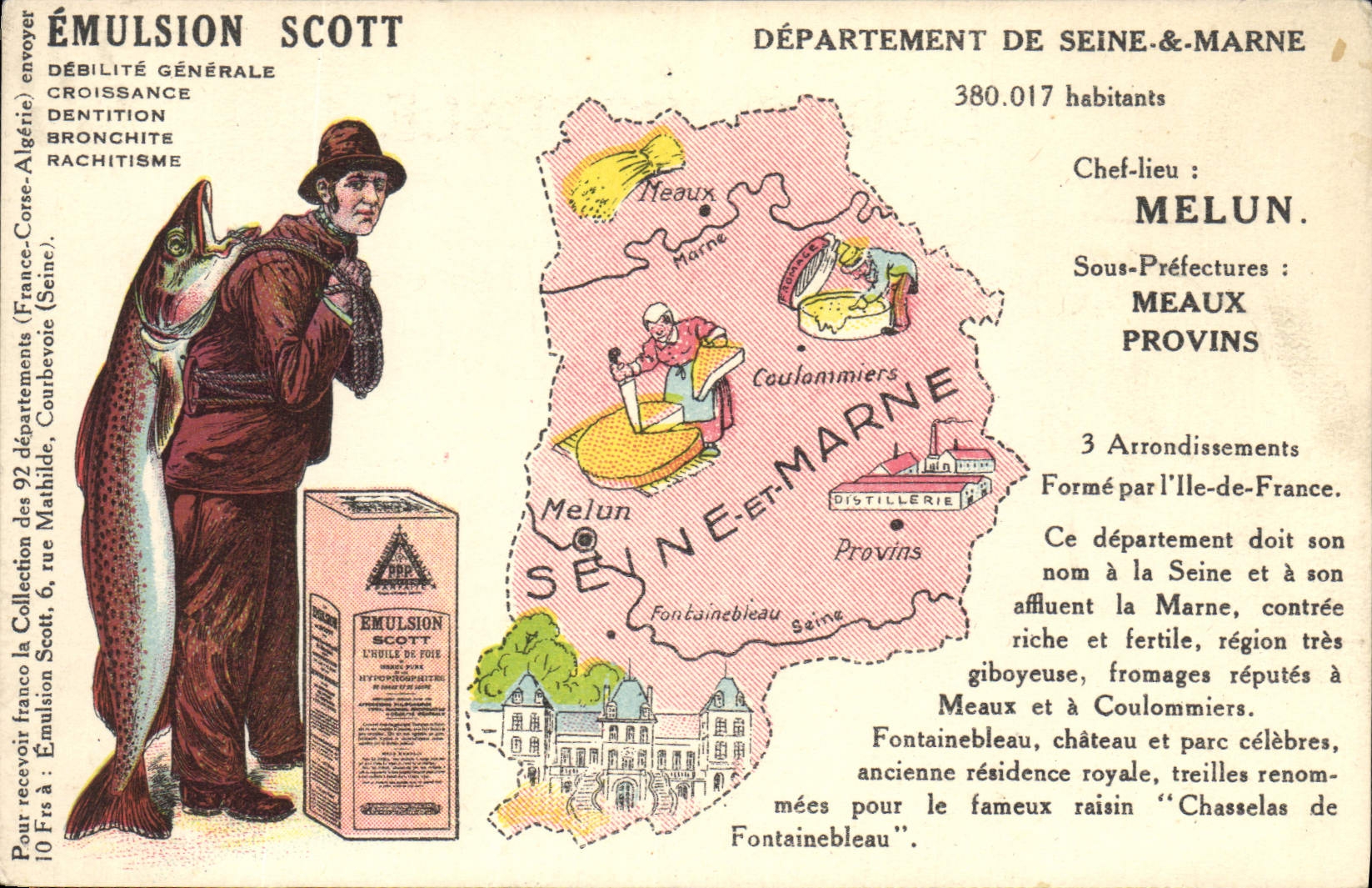 CPA Emulsion Scott Departement Seine et Marne Melun Meaux Provins
