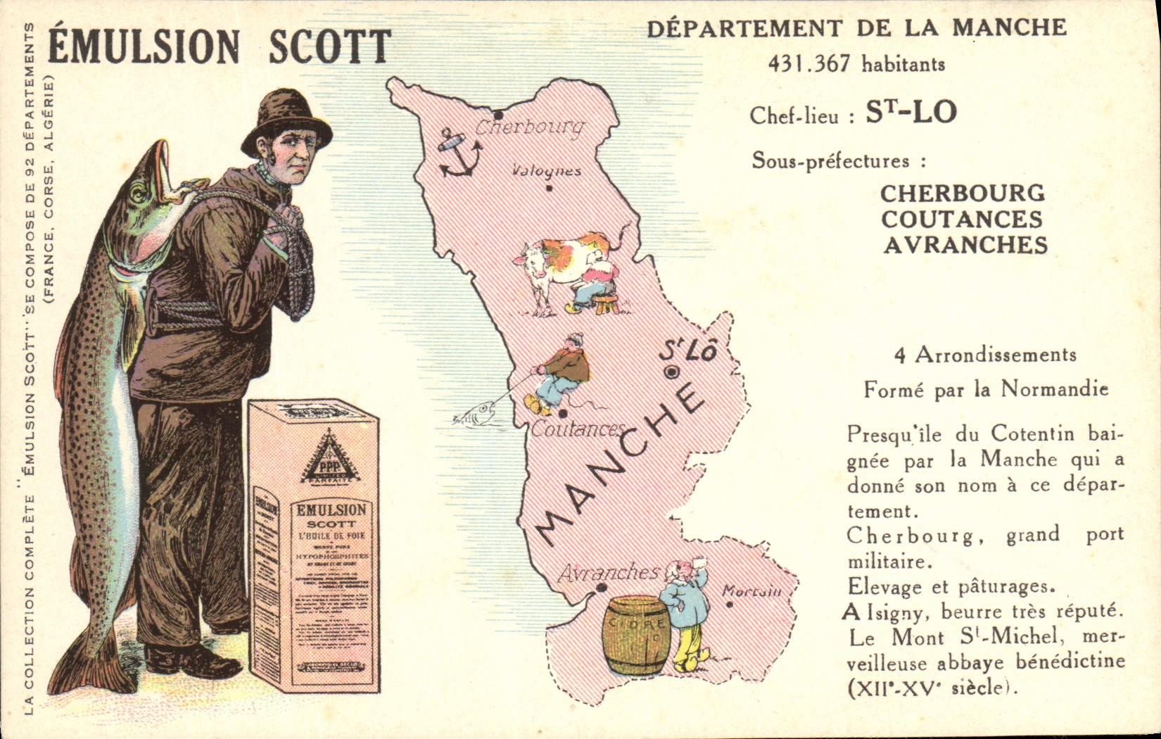CPA Emulsion Scott Departement Manche St Lo Cherbourg Coutances Avranches