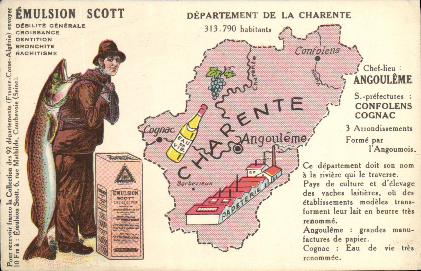 CPA Emulsion Scott Departement Charente Angouleme Confolens Cognac
