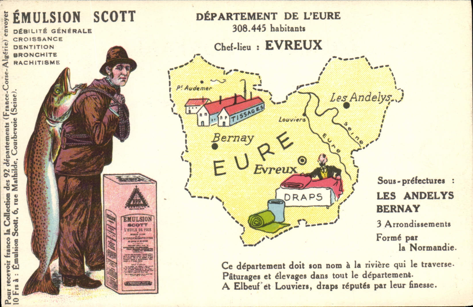 CPA Emulsion Scott Departement Eure Evreux Les Andelys Bernay