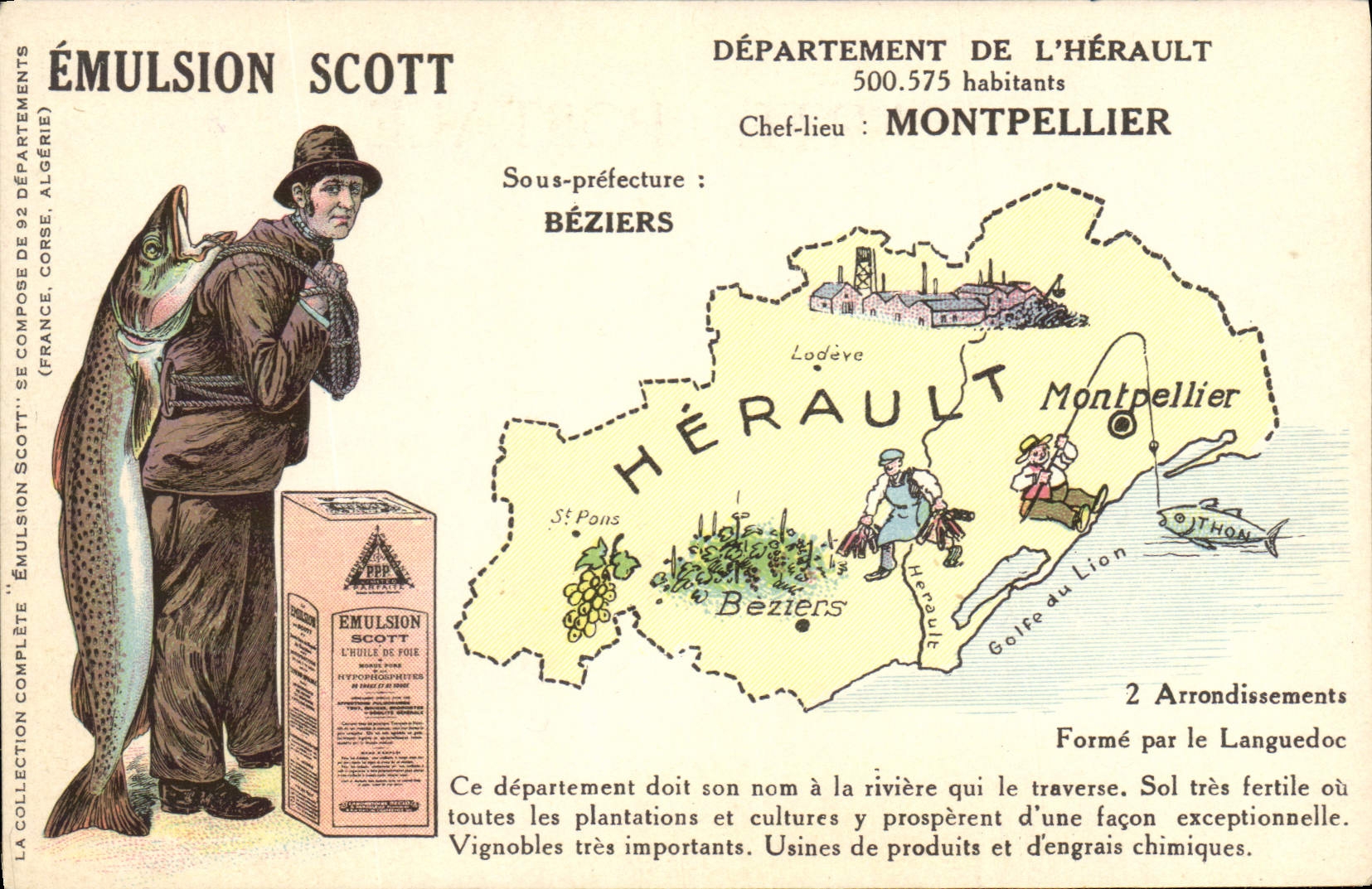CPA Emulsion Scott Departement Herault Montpellier Beziers