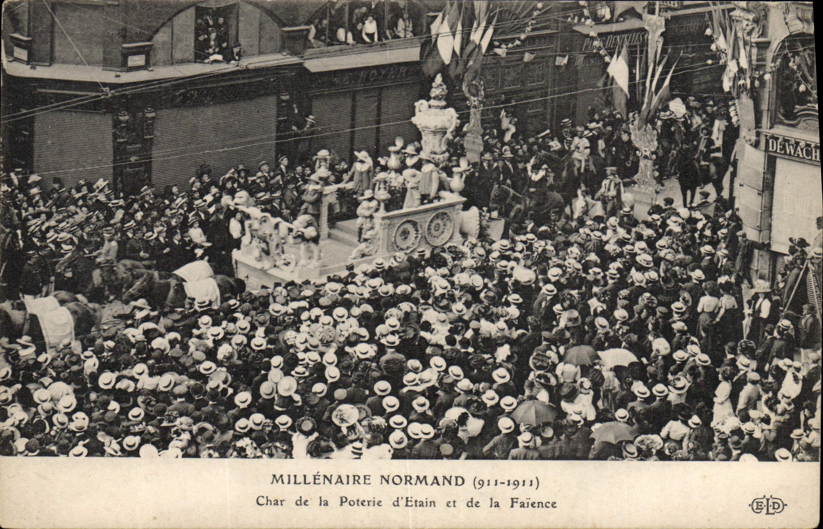 VINTAGE POSTCARD Potter Thousand-year-old Pottery Norman 911 1911 Tank of the Tin pottery and Faiance