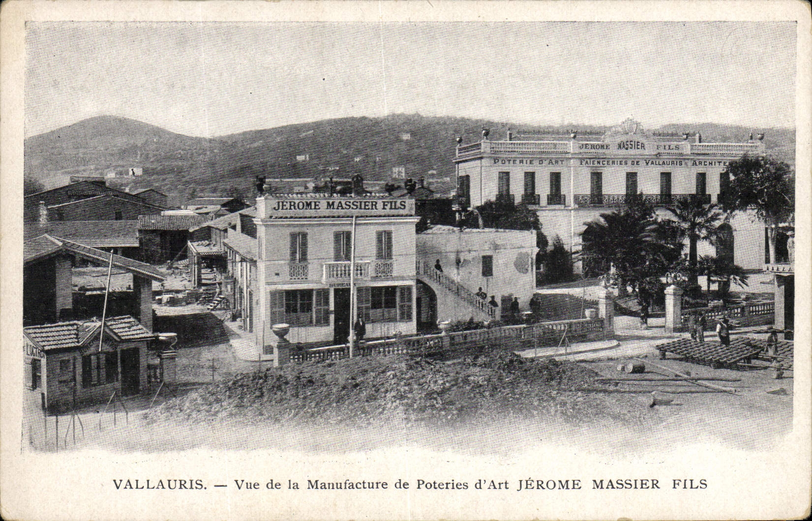 VINTAGE POSTCARD Potter Vallauris Pottery Seen of the manufacture of potteries of art Jerome Massier Wire