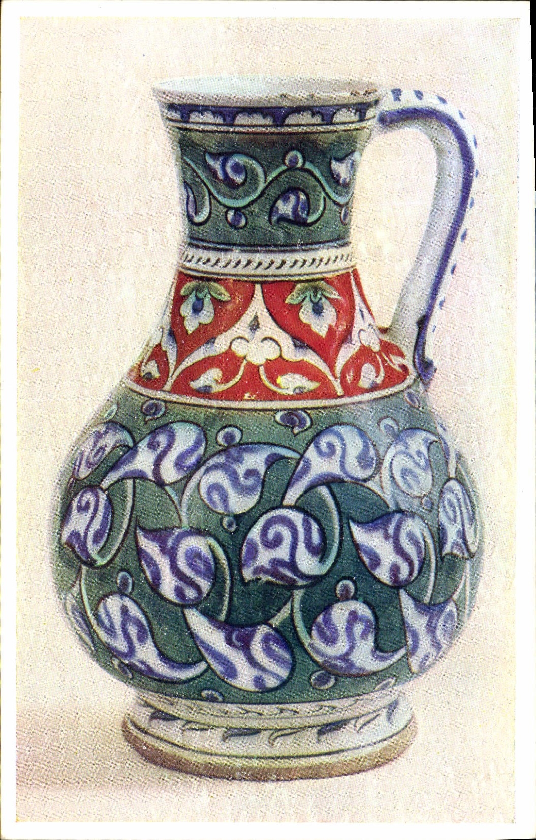 VINTAGE POSTCARD Potter Pottery Earthenware Jug Turkey Turkey Victoria and Albert Museum