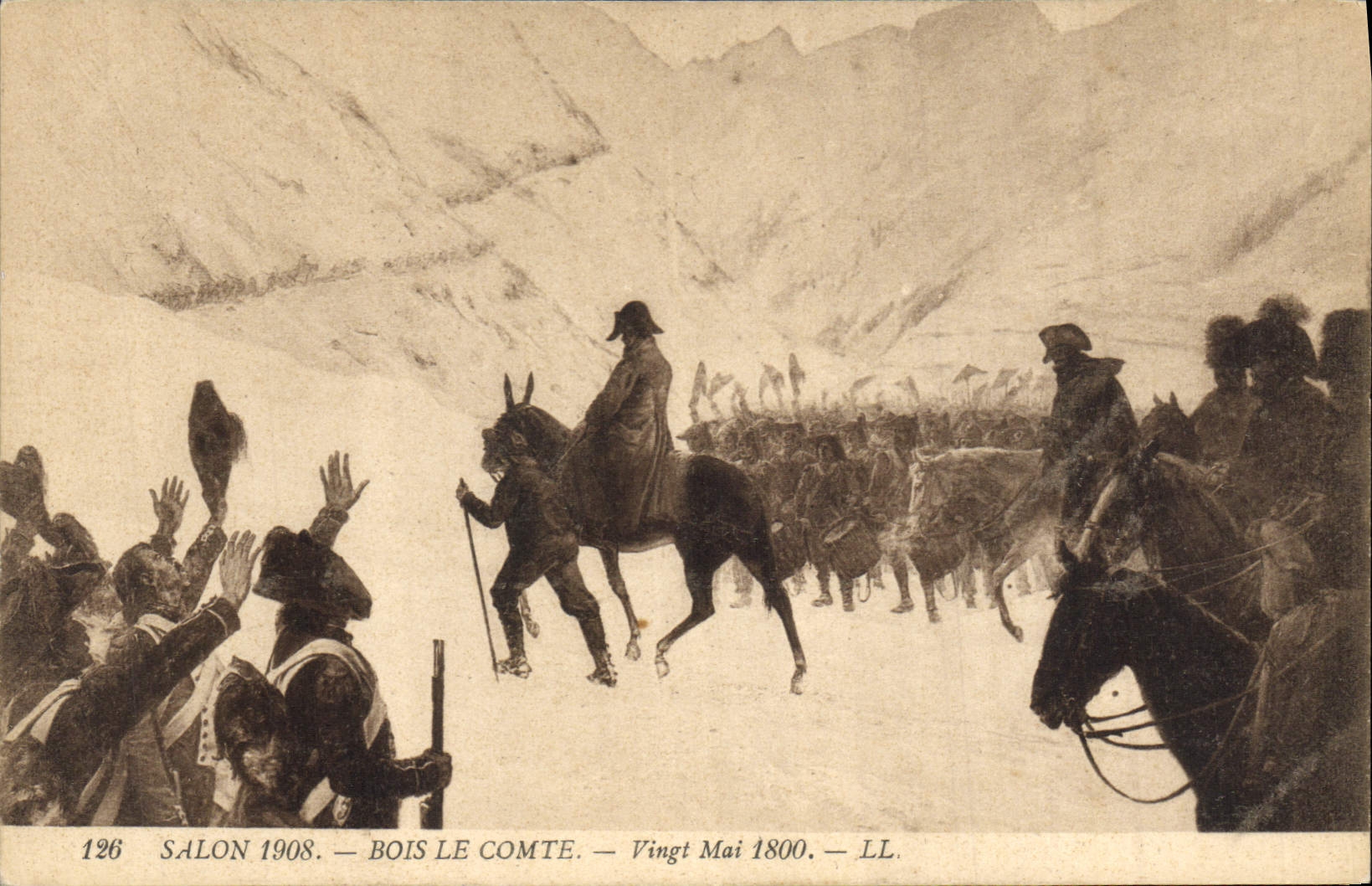 VINTAGE POSTCARD Napoleon 1st Living room 1908 Wood the Count Twenty May 1800