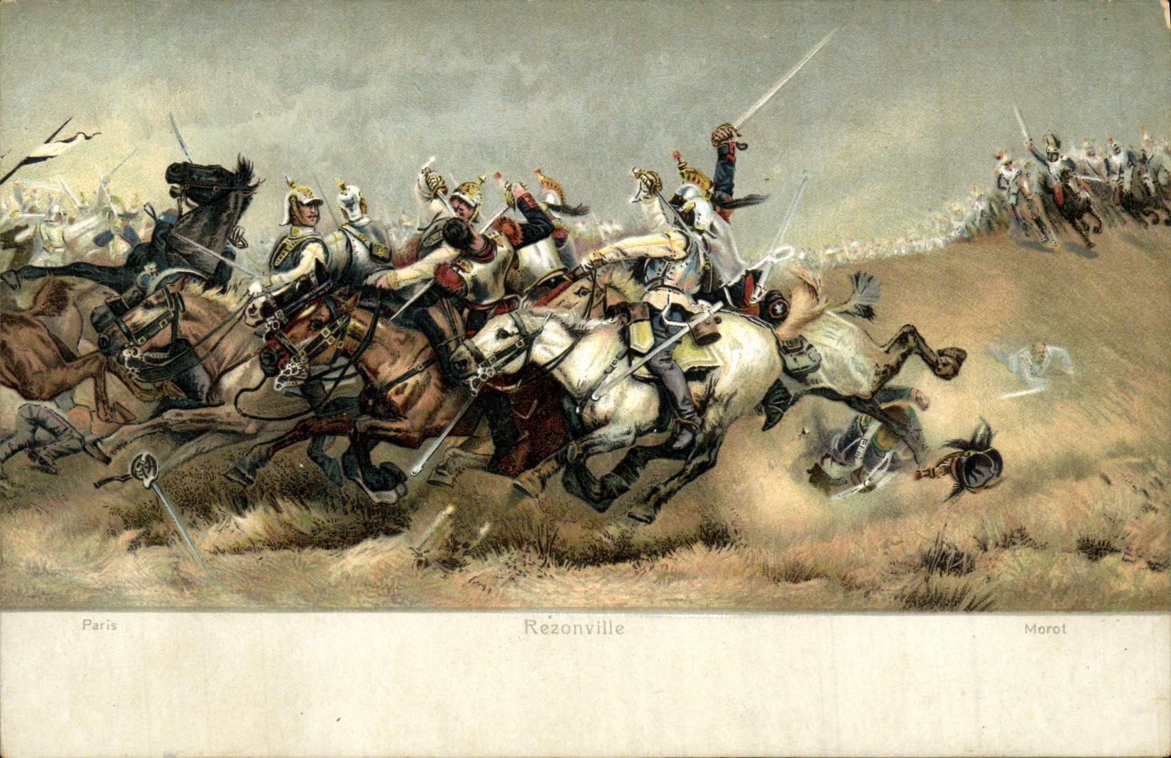 VINTAGE POSTCARD Napoleon Rezonville Militaria